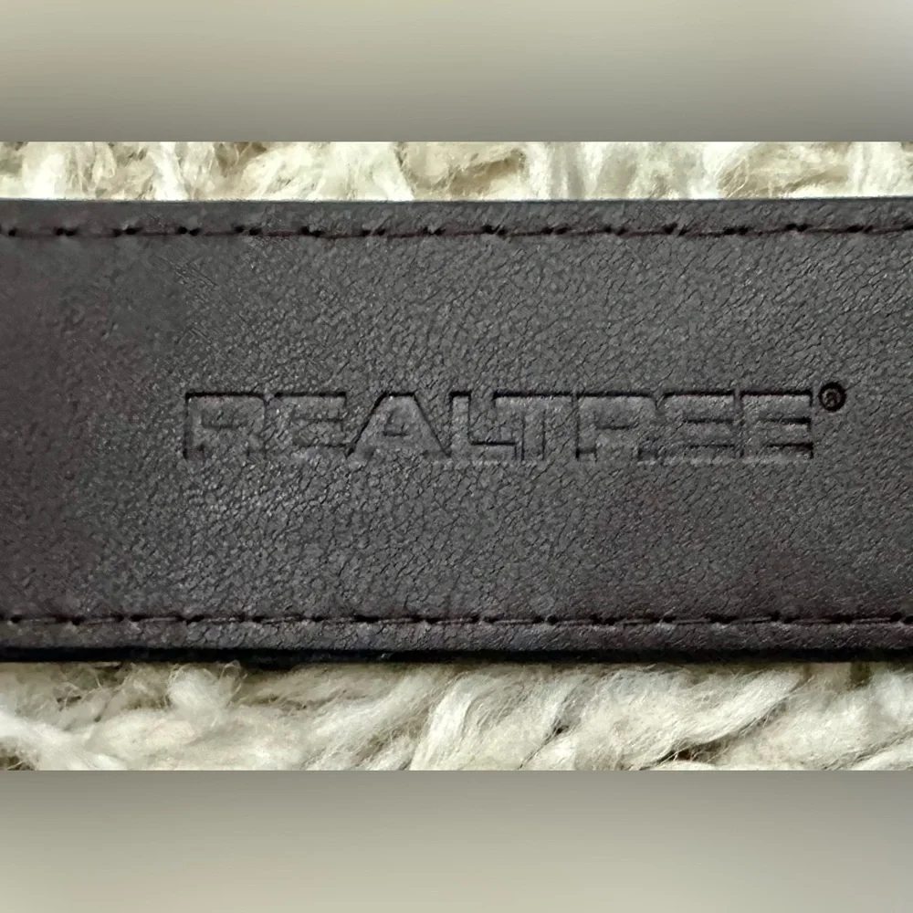 RealTree Brown Camouflage Leather Belt size 2x 46-46 (1st notch to last 44-50”)